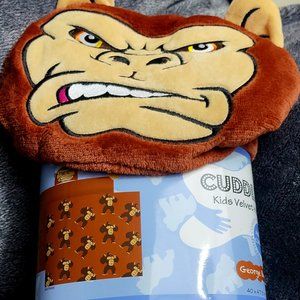 Cuddle Budz Velvet Hooded Blanket (George the Gorilla)